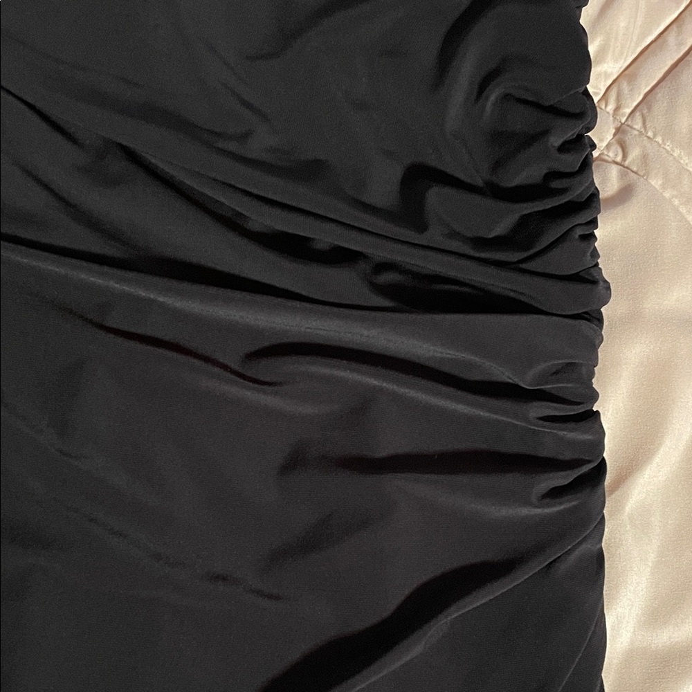 Lauren Ralph Lauren Black One-Shoulder Dress - Picture 3 of 5